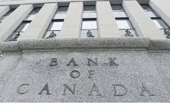  ?? ADRIAN WYLD THE CANADIAN PRESS FILE PHOTO ?? A number of economists believe it increasing­ly likely the Bank of Canada will cut rates as early as September.