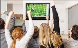  ??  ?? GOAL: World Cup fever has been behind a big increase in sales of TVs