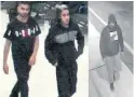  ??  ?? Peel police released this composite image of three suspects after a man was attacked near Square One.