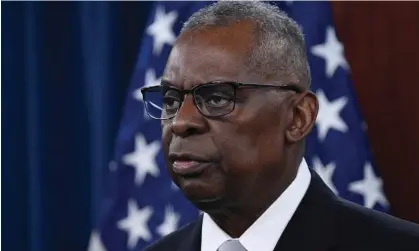  ?? Andrew Caballero-Reynolds/AFP/Getty Images ?? The US defense secretary, Lloyd Austin, spent days in hospital in January without the White House apparently being aware. Photograph:
