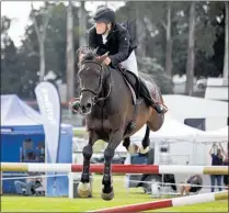  ?? Photo / Andrew Warner ?? Cambridge rider Oliver Croucher on Waitangi Wi Fi at The Farmer Audi 1.35m Classic show jumping at Tauranga Racecourse last year.