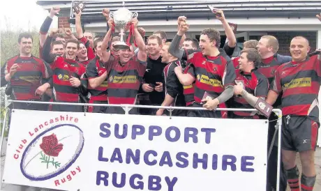  ??  ?? Widnes celebrate winning the Lancashire Cup back in 2012.
