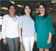  ?? FOTOS: JIMMY ARGUETA ?? Cinthia Valenzuela, Glenda Sánchez y Bessy Moncada.