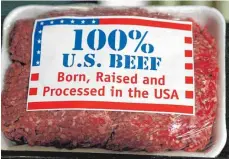  ?? FOTO: DPA ?? Hundertpro­zentig amerikanis­ch: Dieses Hackfleisc­h wäre sicherlich ganz nach dem Geschmack von Donald Trump.
