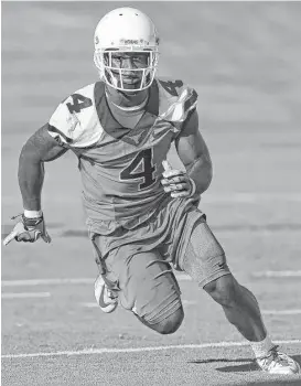  ?? Tom Reel / San Antonio Express-News ?? Texas wide receiver Daje Johnson’s preseason performanc­e suggests the senior is poised for a breakout year.