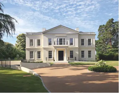  ??  ?? Elegant Camp End Manor on St George’s Hill. £25m Below: