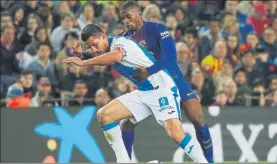  ?? FOTO: PEP MORATA ?? Semedo, el pasado sábado en el choque ante el Leganés en el Camp Nou