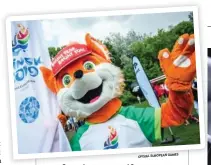  ?? OFISIAL EUROPEAN GAMES ?? LUCU: Lesik, maskot resmi 2nd European Games yang berarti rubah.