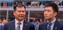  ?? GETTY ?? Zhang Jindong, 54, patron di Suning, e il figlio Steven, 25