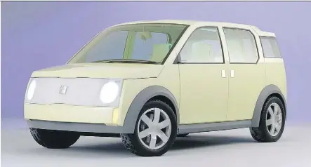  ?? FORD ?? Ford’s 24.7 Wagon concept was ridiculed at the 2000 Detroit auto show.