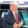  ?? FOTO: DPA ?? US-Präsident Trump am Mittwoch beim Nato-Gipfel in Brüssel.