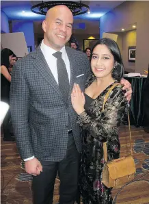  ??  ?? TD Wealth’s Jon Cornish and ATB Financial’s Kiran Cornish were among the more than 500 guests who attended the 2018 CUPS Moonlight Gala.