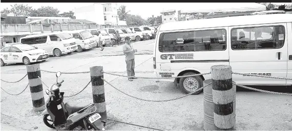  ?? / Allan Defensor ?? ■ V-HIRE TERMINAL: Ang V-Hire Terminal sa dalan Junquera, Barangay Kamagayan, dakbayan sa Sugbo nga gikuwesity­on karon ni Konsehal Raymond Garcia human walay pagtugot gikan sa konseho sa dakbayant.