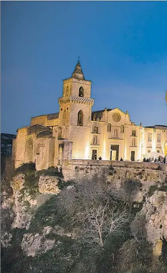  ??  ?? THE ROCK-HEWN church of the Madonna de Idris stands in the Sasso Caveoso in Matera, Italy. The 2019 European Capital of Culture city is known for its cave dwellings and attracts about 400,000 visitors annually. It is hosting a number of events throughout the year.