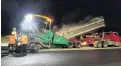  ?? PHOTO: SUPPLIED ?? Paving the way . . . A Downer crew works on resurfacin­g Queenstown Airport’s apron using TonerPave.