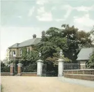  ??  ?? The entrance lodge of Powick Hospital, also known as the Worcester City and County Pauper Lunatic Asylum