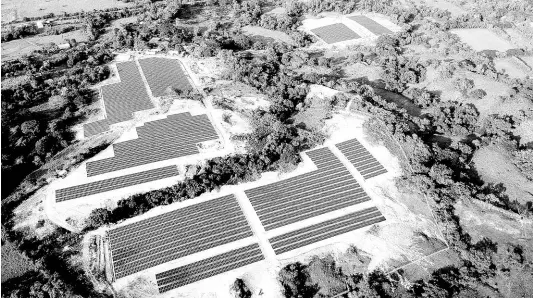  ?? CONTRIBUTE­D ?? MPC Capital’s completed San Isidro solar park project in El Salvador, one of the company’s main renewable energy projects in Latin America and the Caribbean.