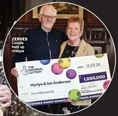  ?? ?? ZEROES
Couple hold up cheque