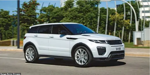  ??  ?? Range Rover Evoque