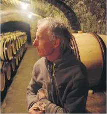  ??  ?? In Chablis, Bill Zacharkiw spent all of his time in wine cellars, and gladly. He tasted wines with many great winemakers, including Vincent Dauvissat.