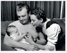  ??  ?? From top left: GlamorousH­edy on set for Samson and Delilah; with her fifth husband, Howard Lee, in Venice in 1955 – she was married six times; pictured in 1945 with third husband John Loder and their daughter Denise. They also had a son, Anthony.