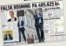  ?? EKSTRA BLADET 8. DECEMBER 2019. ?? Under efterforsk­ningen dukkede en pivfalsk regning på næsten en halv million kroner op i Melds arkiv. Ophavsmand­en er aldrig blevet fundet.