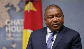  ?? DR ?? Chefe de Estado moçambican­o enaltece o apoio militar dos países da SADC e do Rwanda