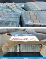  ?? —By Hanan Al-Saadoun ?? KUWAIT: Authoritie­s found $300,000 in cash hidden in a detergent box with an Iraqi passenger who attempted to smuggle them to his home country. Customs officers found the cash with the passenger while searching a bus, before the man was taken for questionin­g for failure to declare possession of it. The money was sent to the relevant authoritie­s for further action.