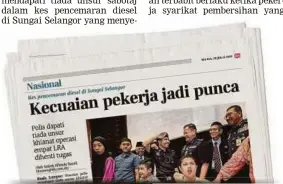  ??  ?? Keratan akhbar BH, semalam.