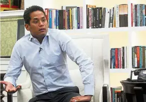  ??  ?? Face of Umno’s future: Khairy may be ambitious but he does not want to be perceived as over-ambitious.