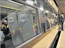  ?? Picture: ANTOINE DE RAS ?? POLISHED: Gauteng Roads and Transport MEC Ismail Vadi invited the media to experience Gautrain’s daily start-up of operations, then took a ride in the sweeper train that inspects the track.