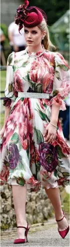  ??  ?? Flower girl: Lady Kitty Spencer