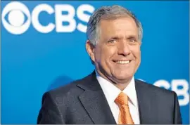 ?? Evan Agostini Associated Press ?? CBS’ DEAL for Viacom is expected to stipulate that CBS Chief Executive Leslie Moonves, shown in 2012, would run the combined company for at least two years.