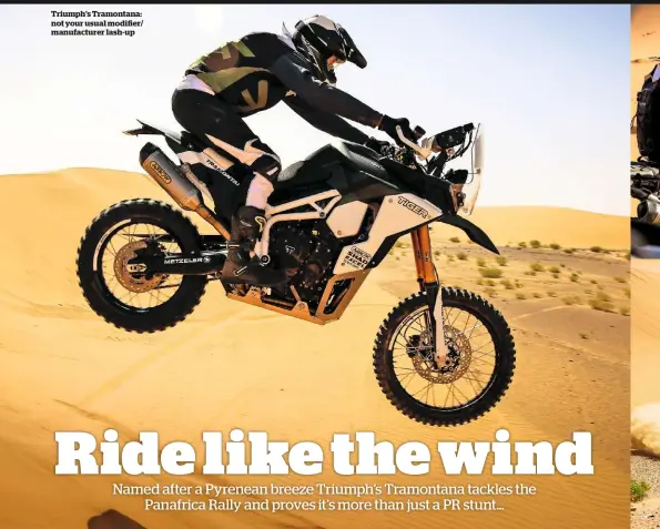  ??  ?? Triumph’s Tramontana: not your usual modi er/ manufactur­er lash-up