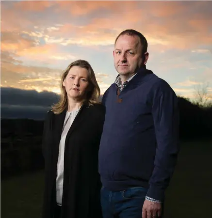  ?? PHOTO: BARRY CRONIN ?? Eight years of torture: Maurice McCabe and his wife Lorraine at their home in Mount Nugent, Co Cavan.