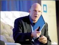  ??  ?? Bloomberg News/DAVID PAUL MORRIS
Steve Ballmer, chief executive of Microsoft Corp., has said Microsoft must exploit opportunit­ies to combine hardware and software as it challenges Apple Inc.’s iPad with the Surface tablet computer.