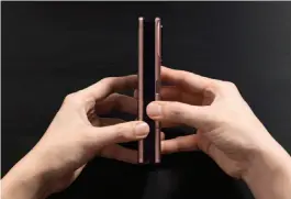  ??  ?? The new fold represents the pinnacle of Samsung’s innovation.