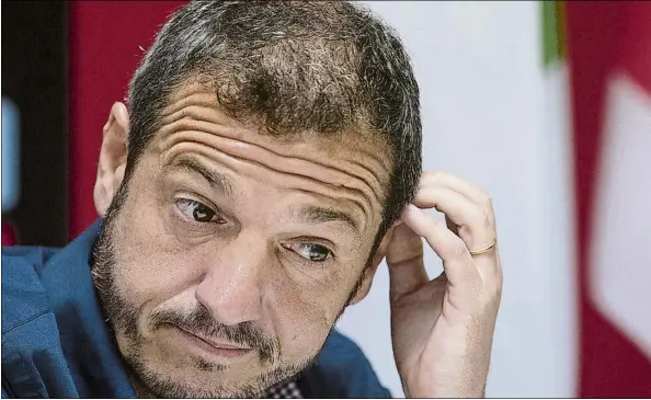  ?? FOTO: PERE PUNTÍ ?? Quique Cárcel, director deportivo del Girona, tiene por delante un verano de mucho trabajo y movimiento­s para confeccion­ar una buena plantilla