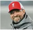  ?? Foto: L. Bruno/dpa ?? Reist im Februar nach Leipzig: Jürgen Klopp.