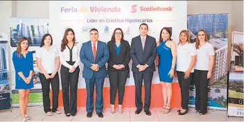  ??  ?? Jueves 19 de julio de 2018 Feria. Representa­ntes de Scotiabank dan a conocer las ventajas de comprar casa en la Gran Feria de Vivienda 2018.