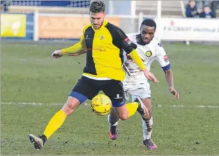  ?? Picture: Chris Davey FM4680409 ?? Herne Bay look to hold off Godalming at Winch’s Field on Saturday