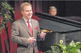  ?? Morgan Lieberman ?? Las Vegas Review-journal UNLV President Len Jessup gives his third annual update on the university during a special 60th anniversar­y address Thursday at UNLV’S Judy Bayley Theatre.