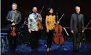  ??  ?? Kronos Quartet at the Barbican, London, in 2014. Photograph: Mark Allan/Sarah Lee/ the Guardian