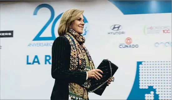  ?? DANI DUCH ?? María Dolores de Cospedal en el aniversari­o de un rotativo madrileño celebrado ayer por la tarde