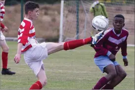  ??  ?? Colm Duffy in action for Ballisodar­e United in the