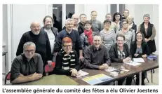  ??  ?? L’assemblée générale du comité des fêtes a élu Olivier Joestens à sa tête et fixé les manifestat­ions de cette année.