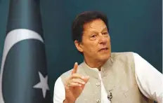  ?? Reuters ?? Imran Khan said that the Kamyab Pakistan Programme will
■ achieve all-inclusive and sustainabl­e economic growth.