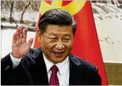  ?? NG HAN GUAN / AP 2017 ?? Chinese President Xi Jinping addresses the media as he introduces new members of the Politburo Standing Committee in October. Xi is set to be appointed to a second fifiveyear term March 5, but a proposal to eliminate the two-term limit on presidents is...