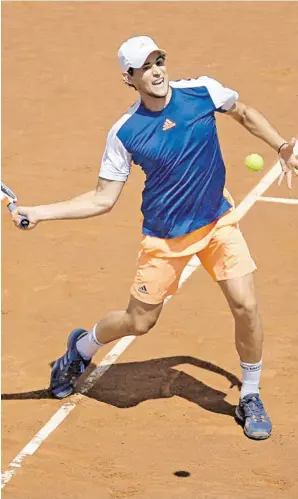  ?? BILD: SN/APA/AFP/JOSEP LAGO ?? Dominic Thiem hat 2017 vor allem auf Sand noch viel vor.