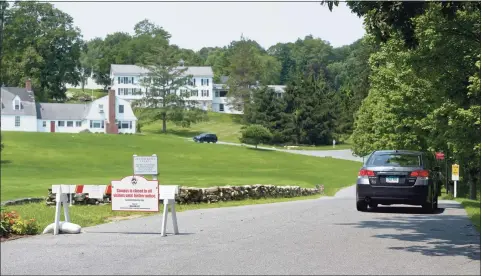  ?? H John Voorhees III / Hearst Connecticu­t Media ?? The South Kent School, a boys boarding school in South Kent, had been home to Camp Shane until the weight-loss camp abruptly shuttered on July 13 and surrendere­d its 11-day-old license on Aug. 23.